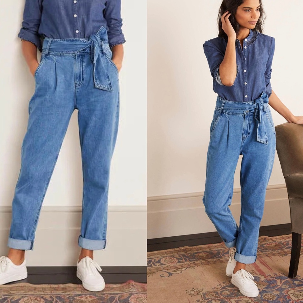 Boden Denim Paperbag Vintage Wash Jeans